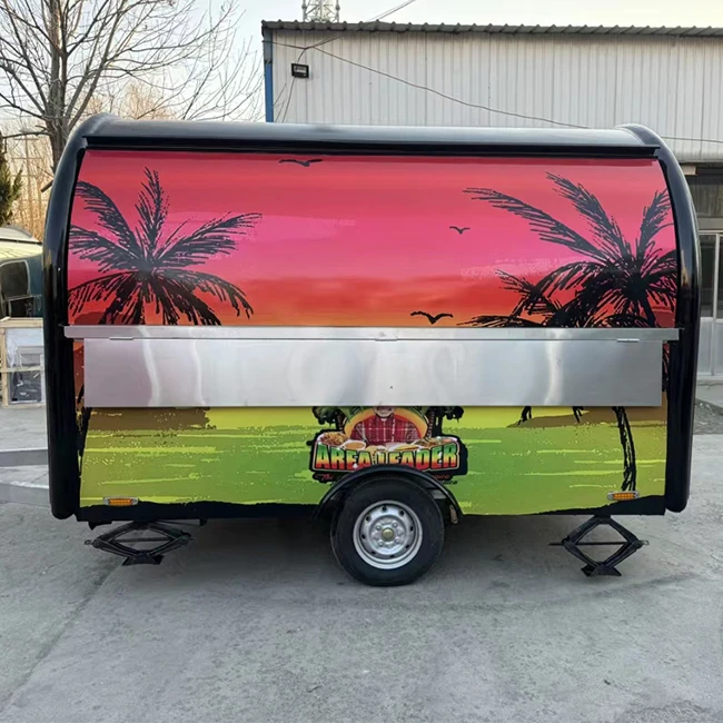 Mobile Food Cart Vintage Trailer For Sale Factory With Fast Delivery