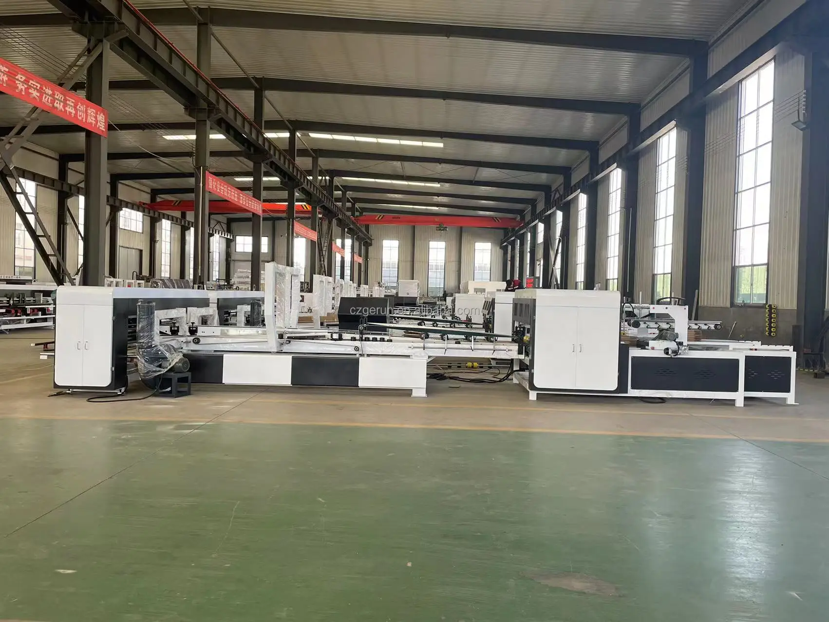 Best Sellers Efficient Automatic Carton Box Folder Gluer Machine Used In Production Line
