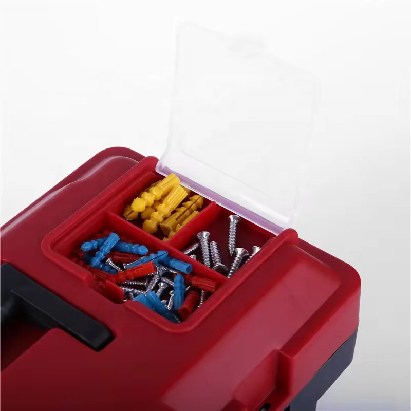 HengRui Multi-Functional Portable Steel-Plastic Electrician Maintenance Box Household Hardware Toolbox Storage Box