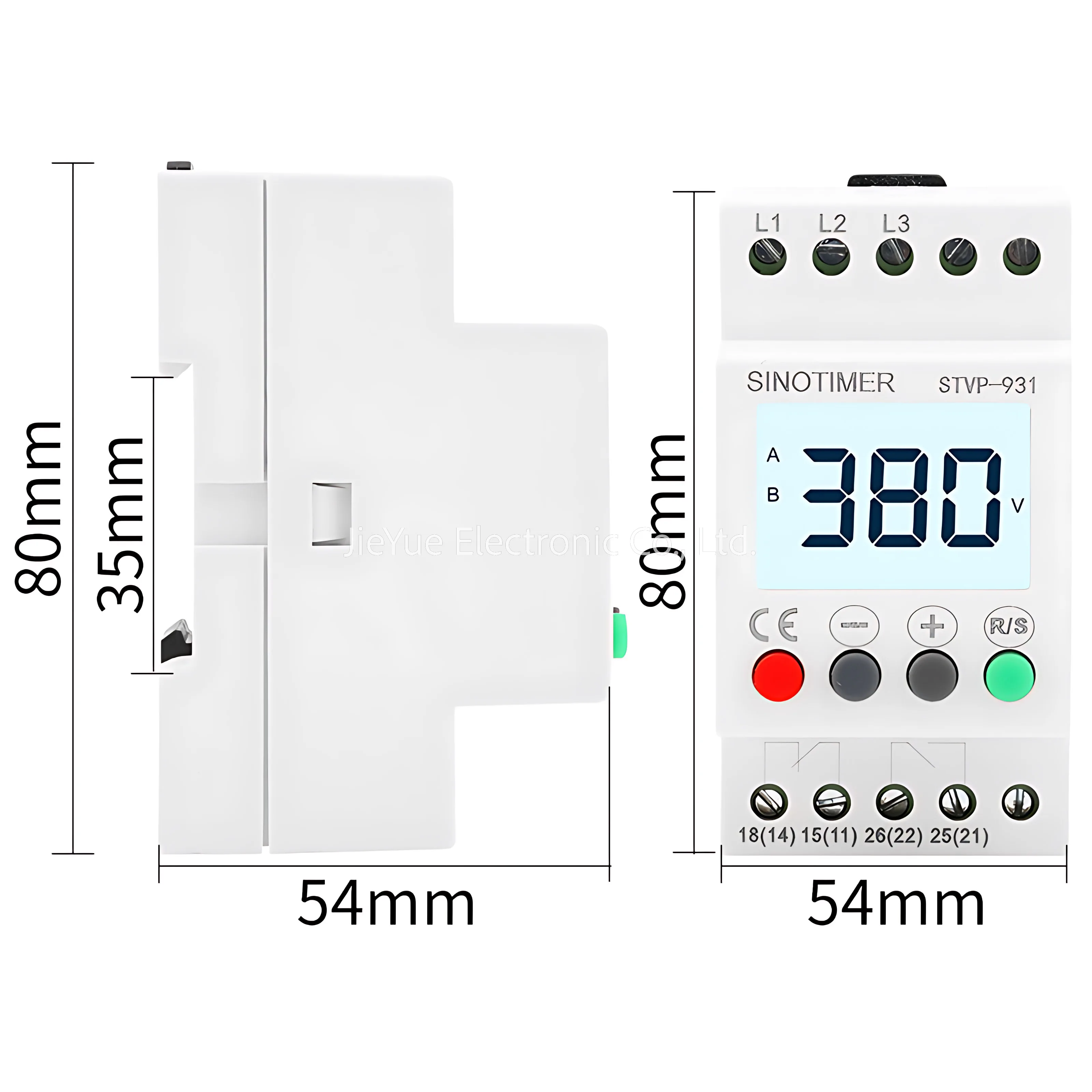 3 Phase Voltage Monitoring Relay LCD Display Voltage Protection Relay With Multi Protective Function 380V relay