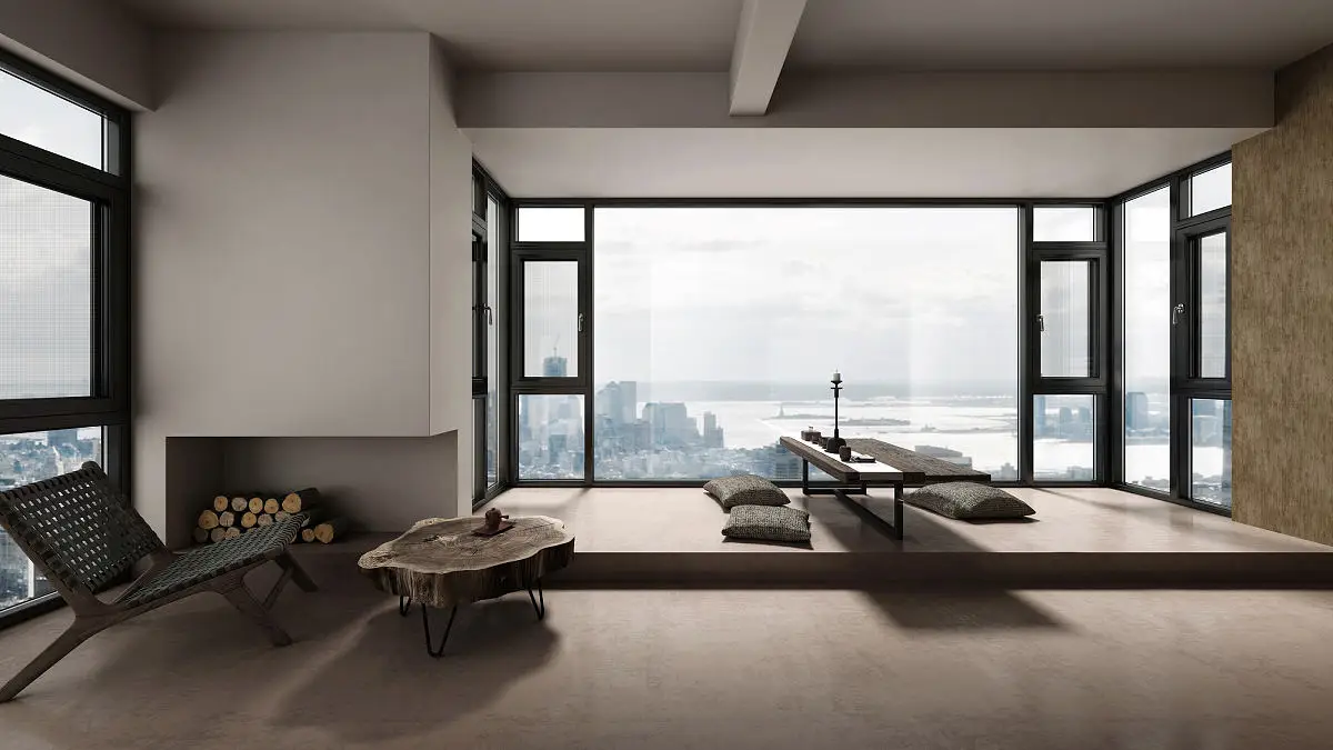 Double Glazed Aluminum picture Windows Soundproof fixed window Glass Energy Efficient Casement Window with mosquito net