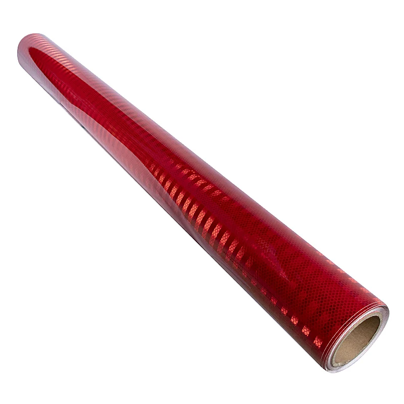 High Visibility Road Way Safety Vinyl Prismatic EGP waterproof Red Latex Sheeting Reflective Vinyl Roll for traffic signs