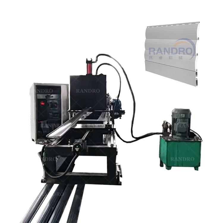 RANDRO PU Foam Aluminum Roller Shutter Door Roll Forming Machine for Warehouse