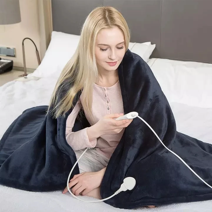 30*60 cm Size Euro plug Double Side Extra Soft Heated Throw energy saving Electric Blanket for Winter Environmental friendly