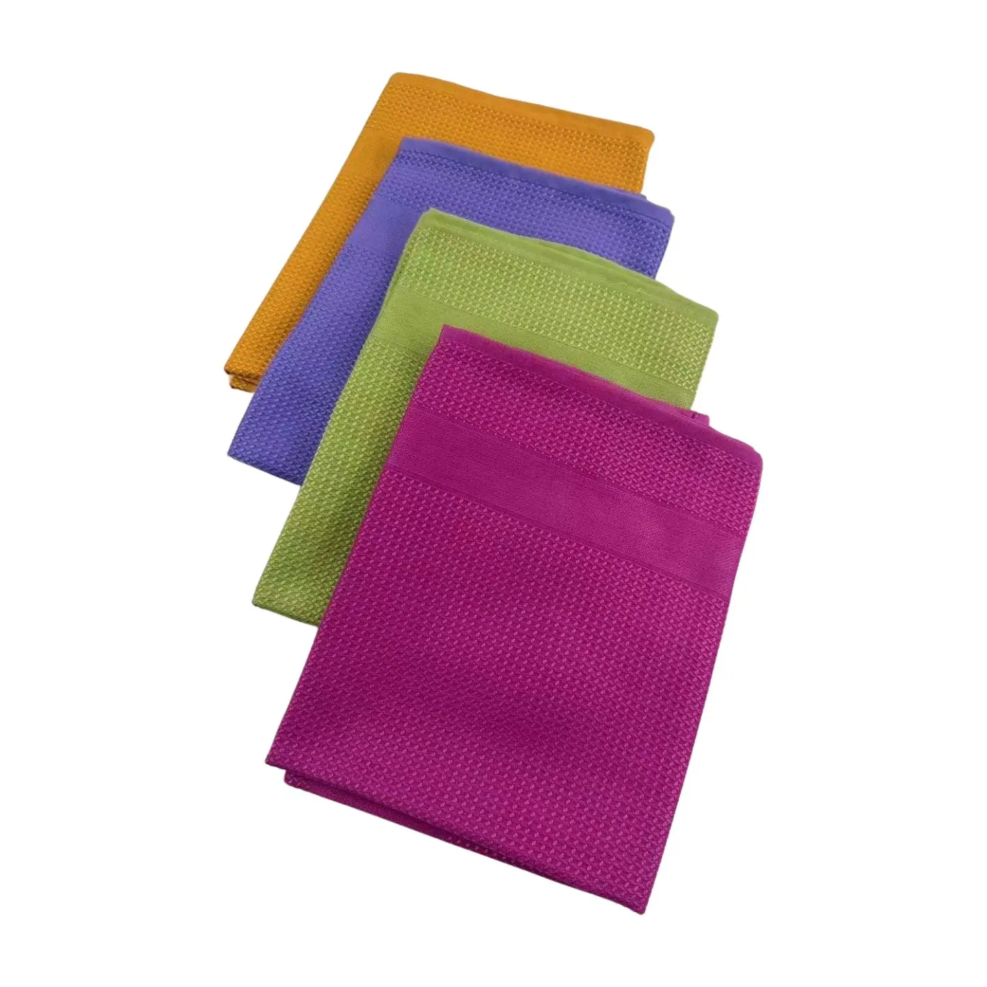 Wholesale Price Quick Dry Car Washing Towels Skin-Friendly Microfiber Waffle Weave Towel For Kitchen Cleaning