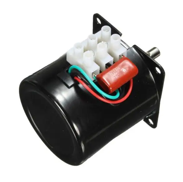 220V AC 28W Micro Gear Motor 68KTYZ 50Hz Permanent Magnet Synchronous Gear Motor Low Speed Reversible Geared Components