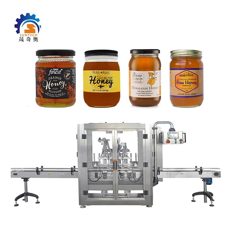 Automatic Pump Machine 250g 454g Greek Forest Honey Raw Honey Liquid Food Bottle Filling Machine