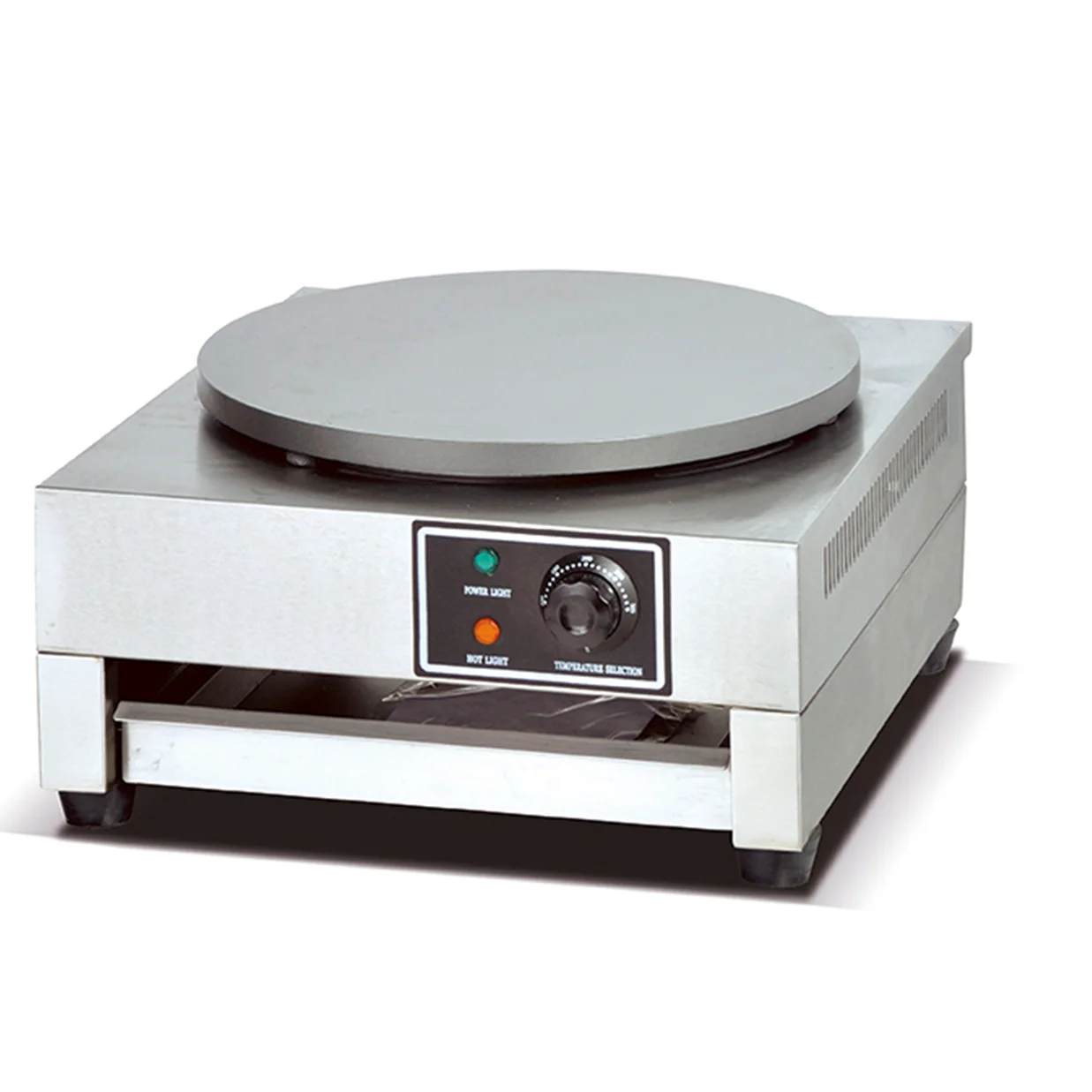 OUTE Nonstick Electric Crepe Maker With Adjustable Temperature Control Griddle Hot Plate,Includes Wooden Spatula