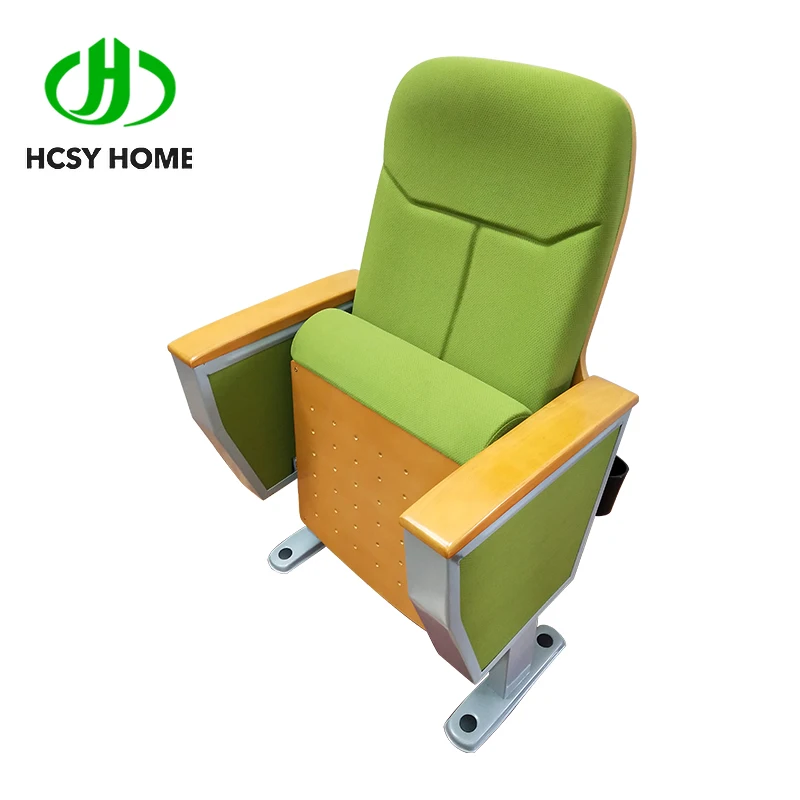 HCSY домашняя фабрика прямая продажа стулья для театра стул аудитории с задним