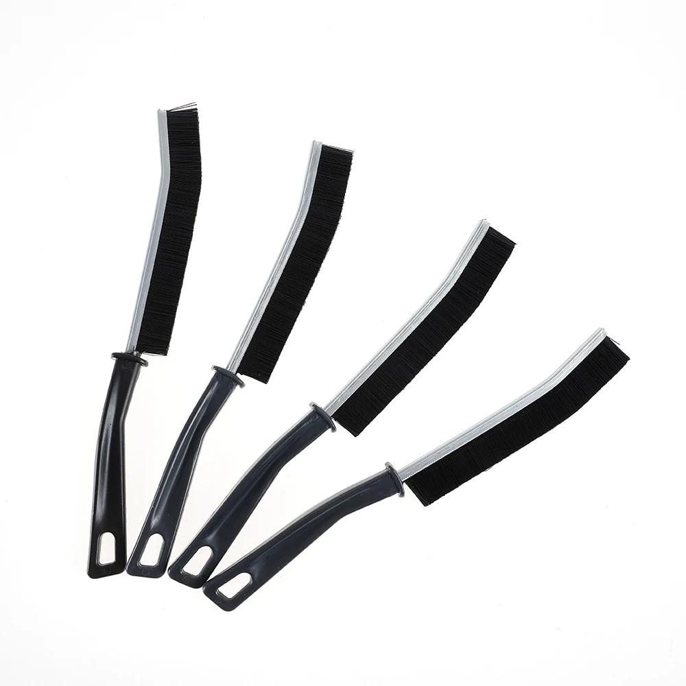 New Multifunctional Hard Bristle and Plastic Window Cleaner gadget Crevice Cleaning Brush  for Window Gap Cleaning