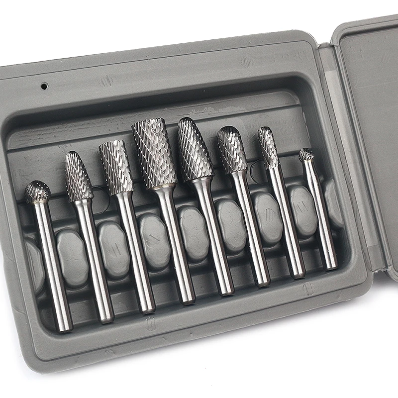Hot Sale 8pcs Tungsten Carbide Rotary Files Bits for Polishing Drilling Grinding Milling Cutting