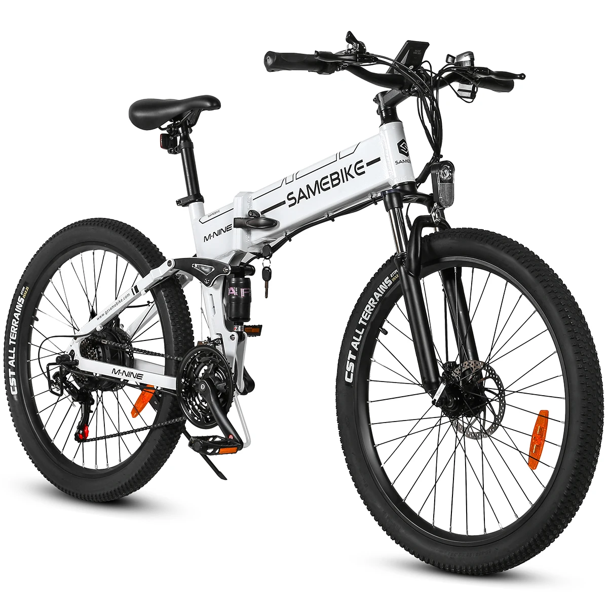 SAMEBIKE OEM поддерживаемая литиевая батарея 48 в 700 Ач 750 Вт полная Подвеска 21 скорость Электрический гибридный велосипед
