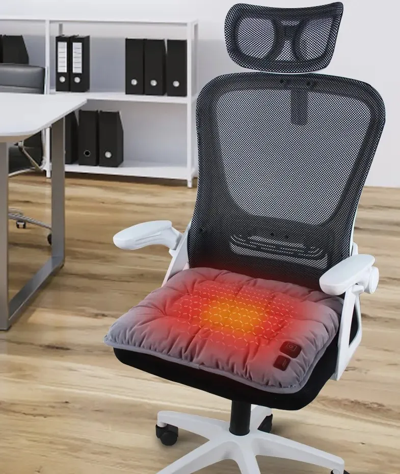 Car heated seat covers with 3 temperature settings.Comfortable heated car seat cushions  heat up quickly in winter  cold weather