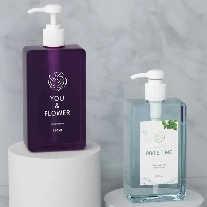 Wholesale Custom Capacity 450ml Backlog Type Shampoo PET Bottle