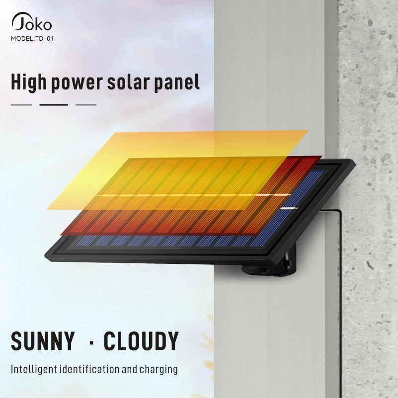 JOKO&KONFULON Remote Control Solar Light Outdoor Energy Saving Waterproof One Integrated Led Solar Street Light