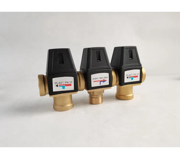 thermostatic mixing valve for solar water heater