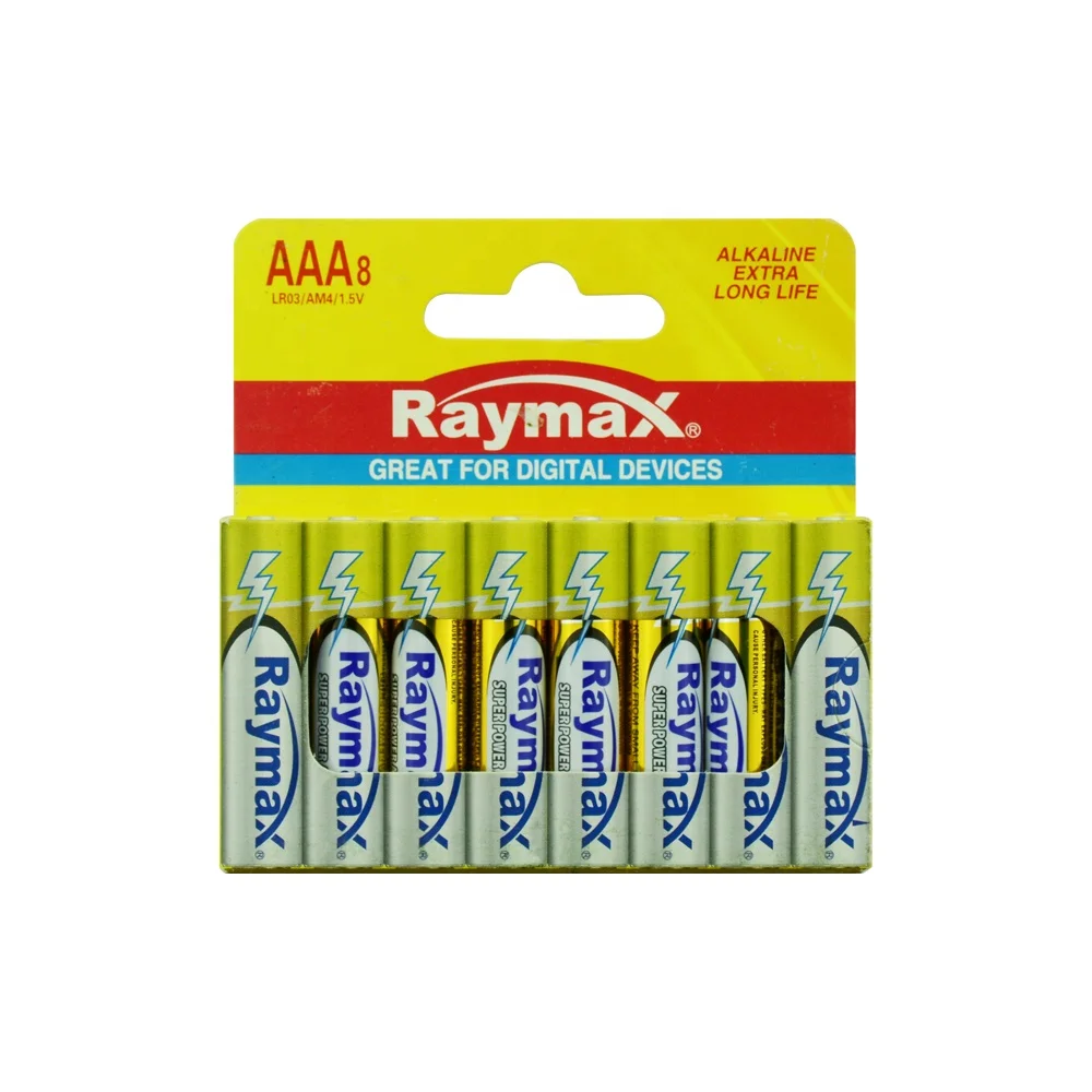 RaymaxMSDS Certificated  MN2400 Battery  1.5v  LR03 AAA Alkaline-manganese dioxide battery
