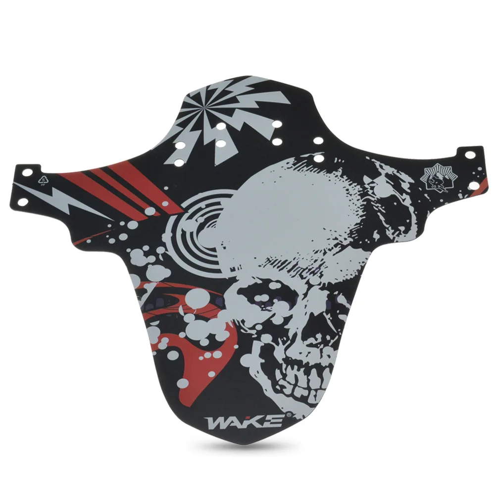 WAKE Road bike color fenders ultra-thin color printing foldable mudguard Bicycle accessories mudguard