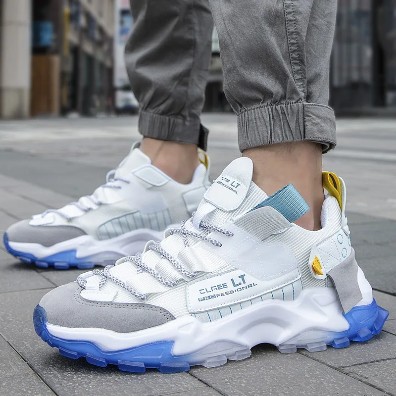 Hot Selling Sports Breathable Sneakers Casual Footwear Breathable Fly Woven Comfortable Mens Running Shoes