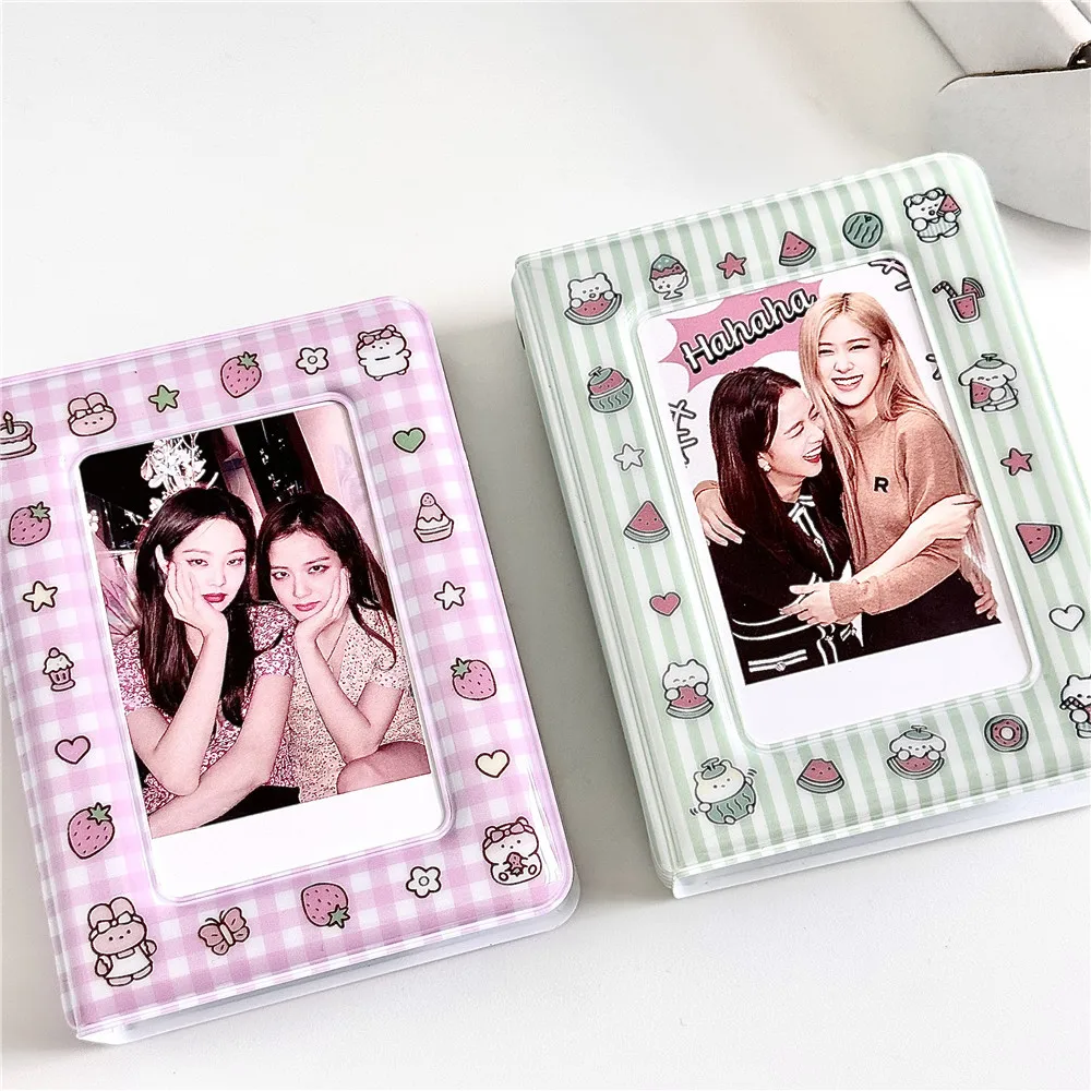 Kawaii Клубничный Кролик фотоальбом арбуз собака Корейский Kpop держатель для карт мини-коллекция книга подарок девушке