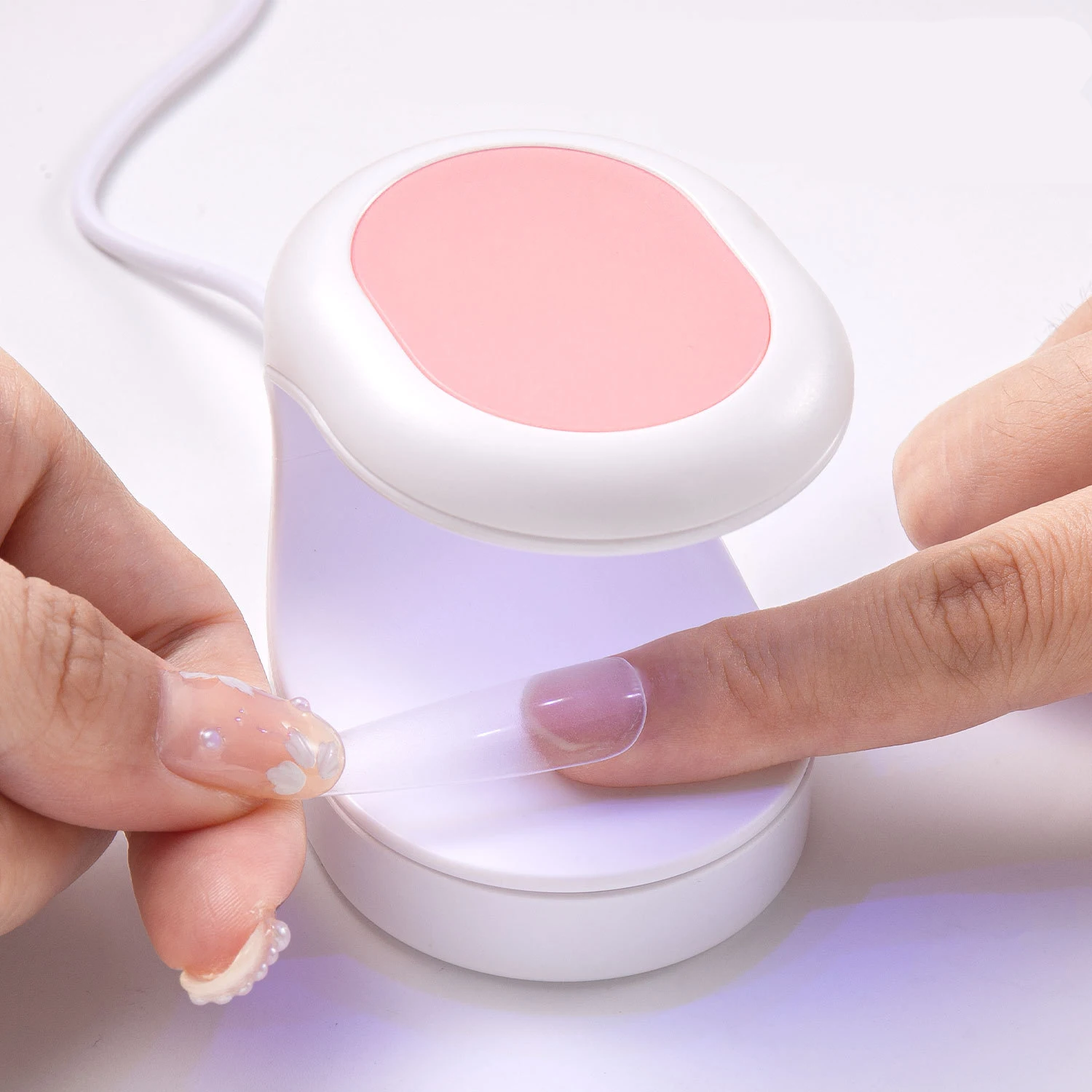 Iksbeauty USB Touch MINI Curing Soft Gel Tip UV LED Light Nail Dryer Lamp Flash Cure Portable Nail Manicura Tools