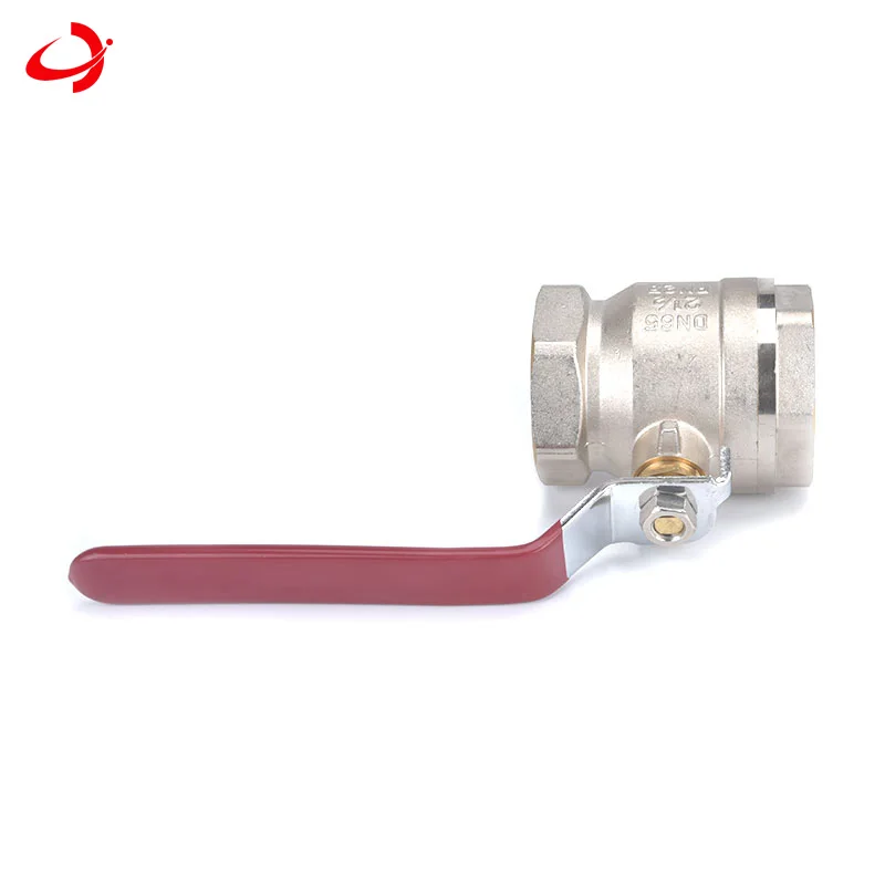 JD-4010 zhejiang алюминиевый латунный сварной шаровой кран с красной ручкой