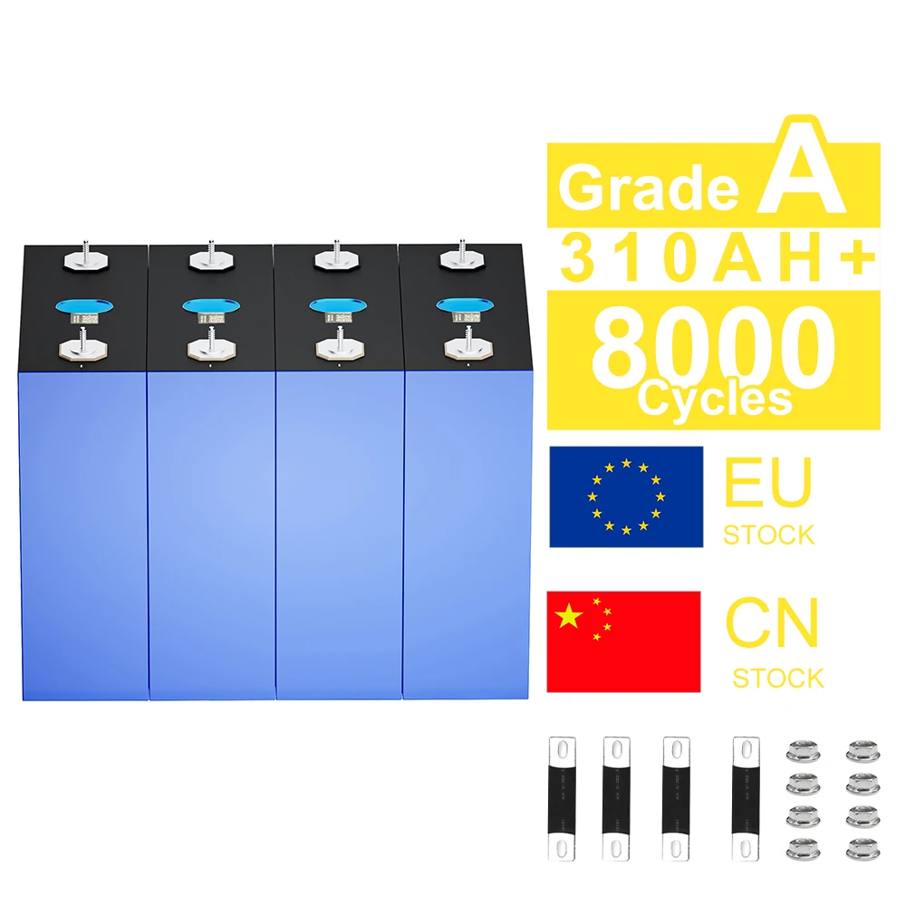 Склад Usa Eu 280 Ah Lifepo-zellen Neue Prismatische 12-v-lithiumeisenphosphat-batterie 12v 302ah Lifepo4 304ah 280ah 250ah