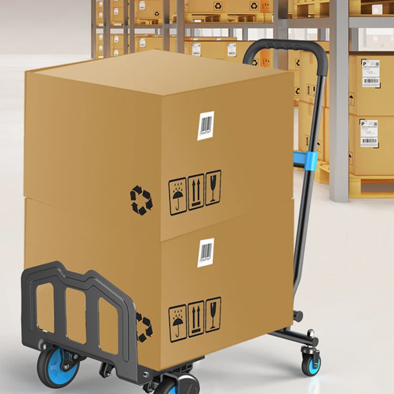 OEM Folding Hand Truck Heavy Duty 330LB Load Carrying Convertible Dolly Cart Retractable Handle 2 in 1 Dual Functional Handcart