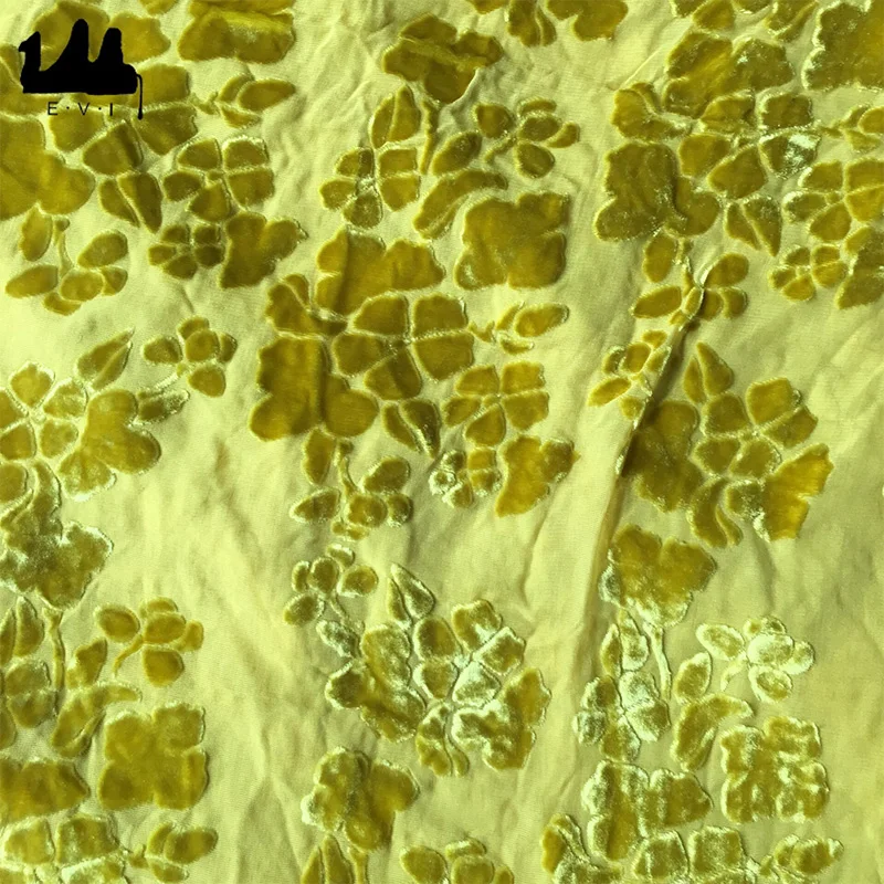 
New design burnout silk jacquard velvet fabric wholesale 