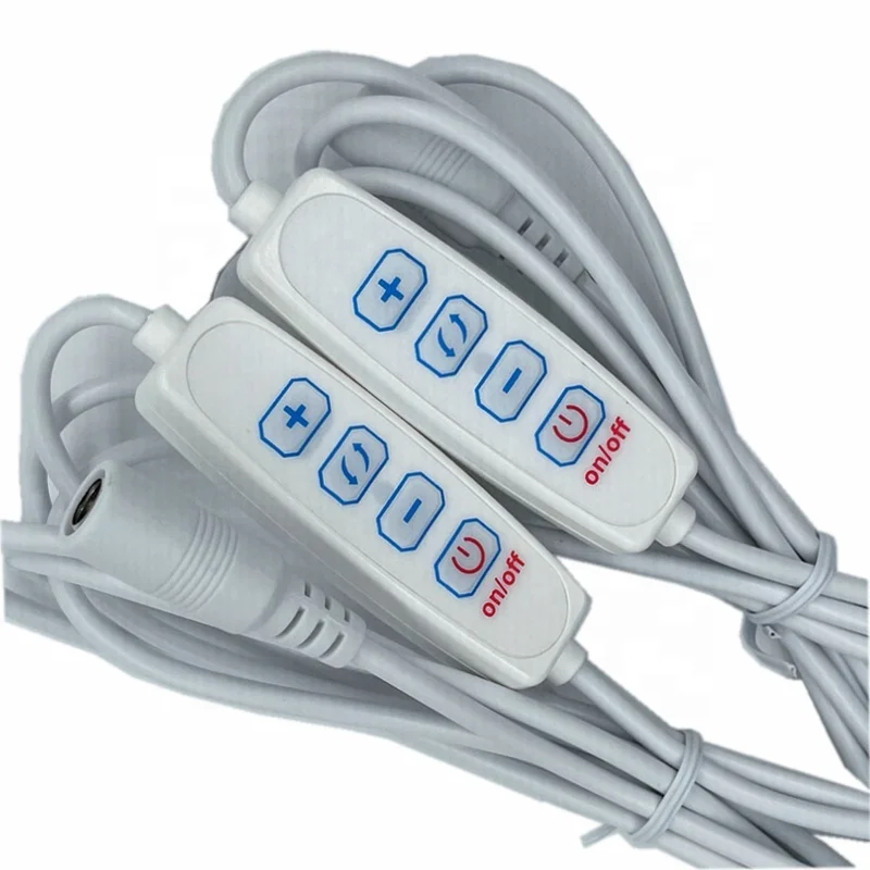 Диммер для светодиодов на 12 В постоянного тока шнур питания с портом DC5 5*2 1 Диммирование и сочетание цветов Удлинительный переключателем ВКЛ./ВЫКЛ. применимо к светодиодам