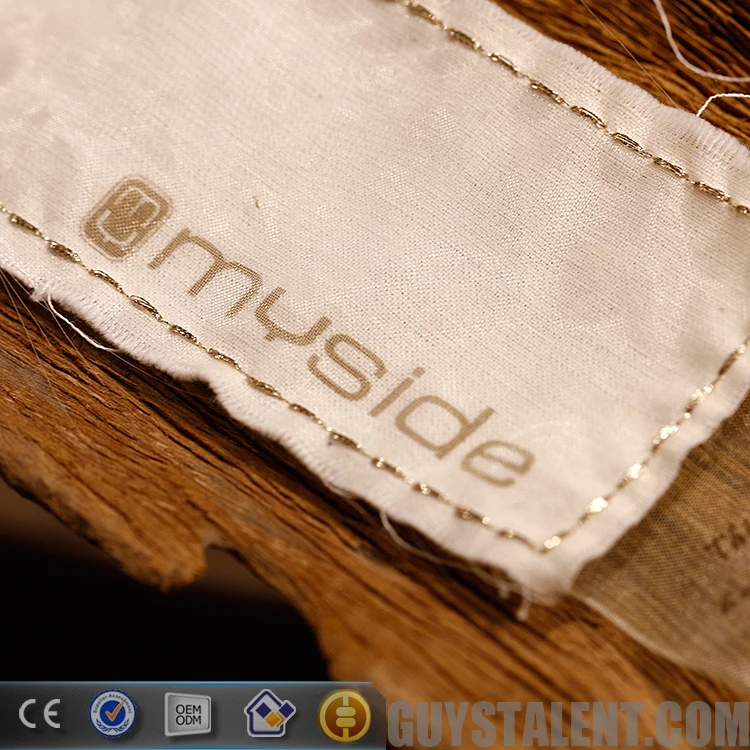 Custom Design Silk Screen Printed Eco-friendly Cotton Clothing Printed Canvas Hang Tag Hemp Fabric Hang Tag Cotton Hangtags