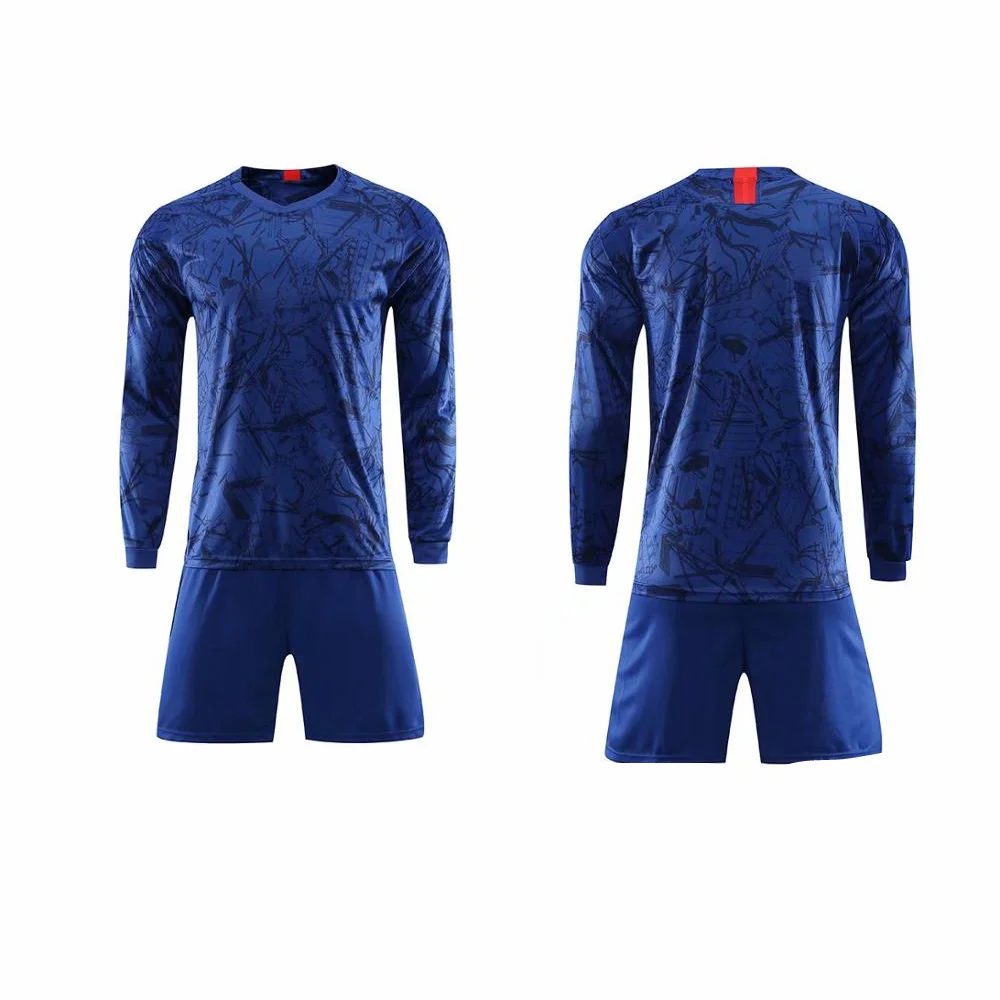 Wholesale Custom Long Full Sleeve Soccer Shirt Football Jersey