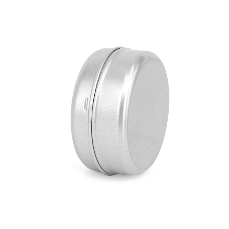 60g metal soap tin box Aluminum Tins Cosmetic Round Cream Jars empty aluminum can container