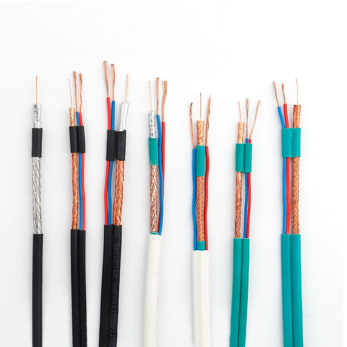 Best Price RG59 2C Cable RG6 RG58 3C-2V 5C2V RJ59 Coaxial Cable RG59 With Power Siamese CCTV Cable