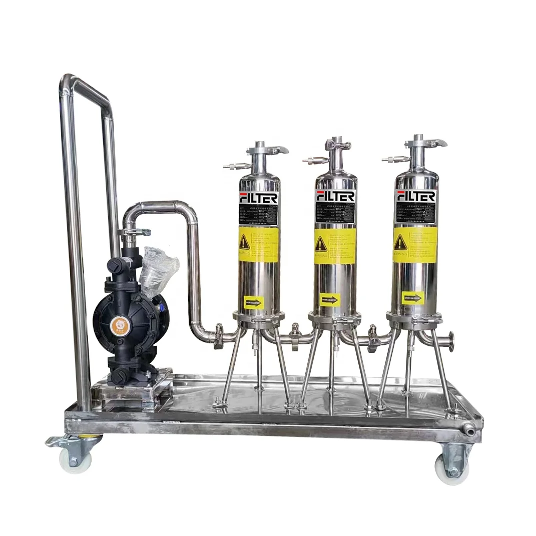 Industrial Stainless Steel Liquid Solid Separator Microelectronics Electroplating Solution Filtration