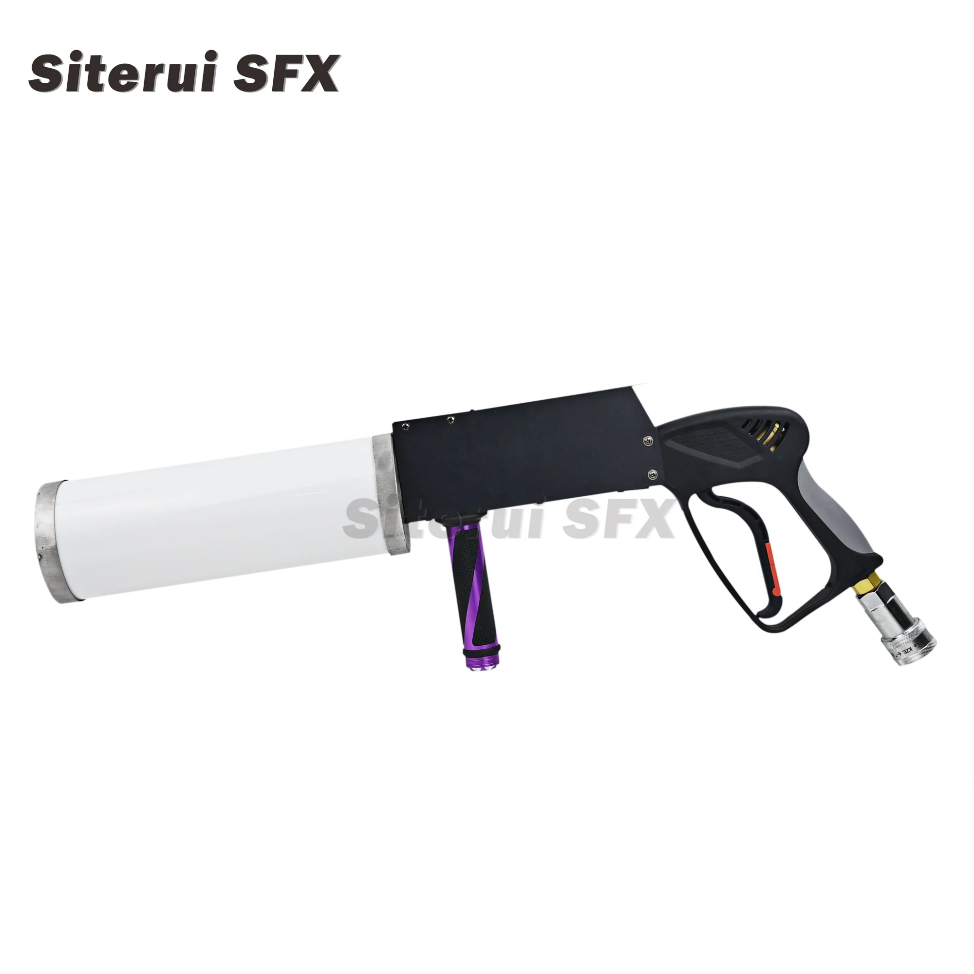 SITERUI SFX LED CO2  Pistol with 3 meter Hoses hand-held 20W stage effect DJ led Co2 Gun Cannon spray 6-7m