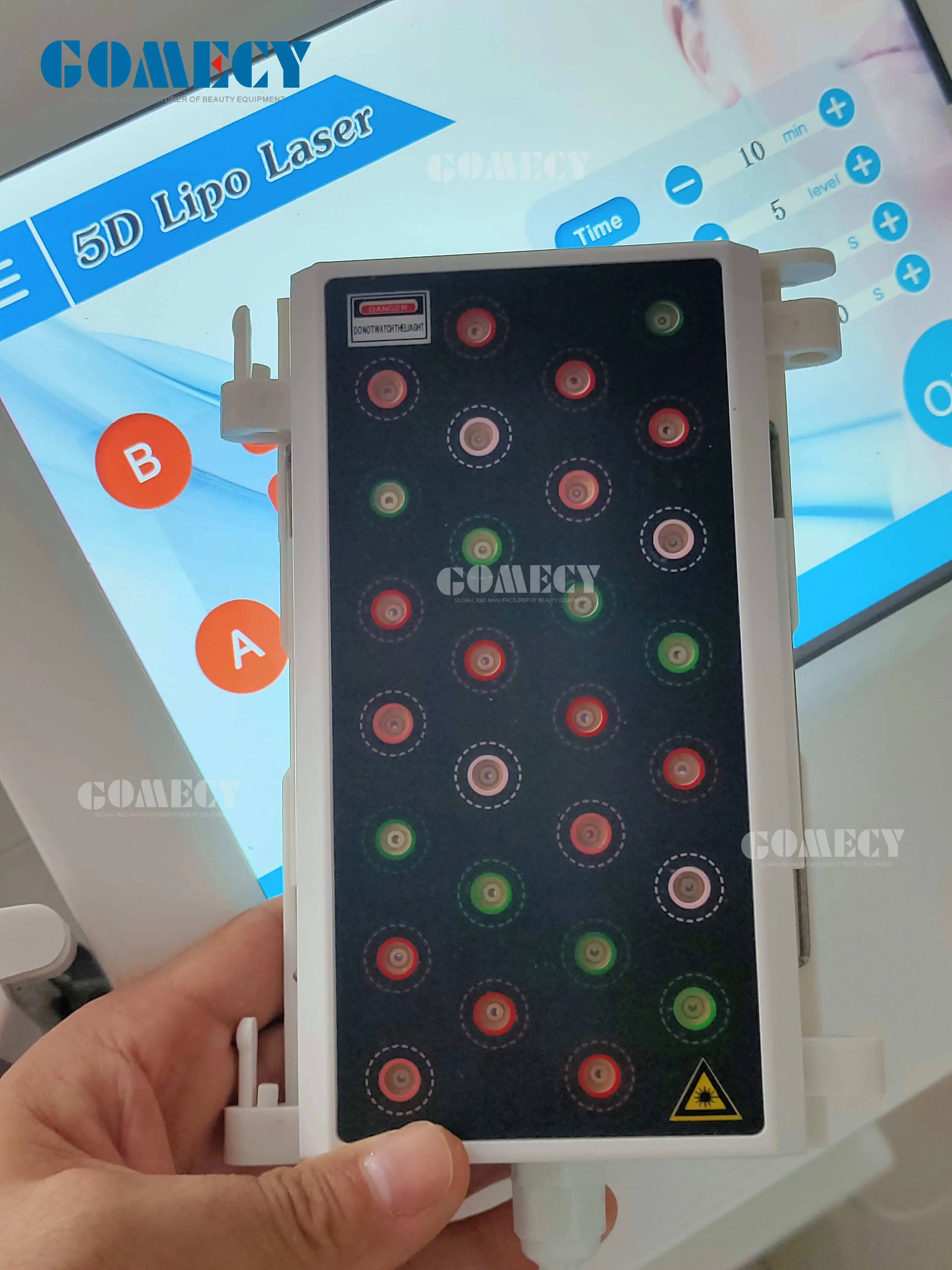 GOMECY 5 Wavelength Far Infrared 5D Lipo Laser Belt For Pain Relief And Body Contouring