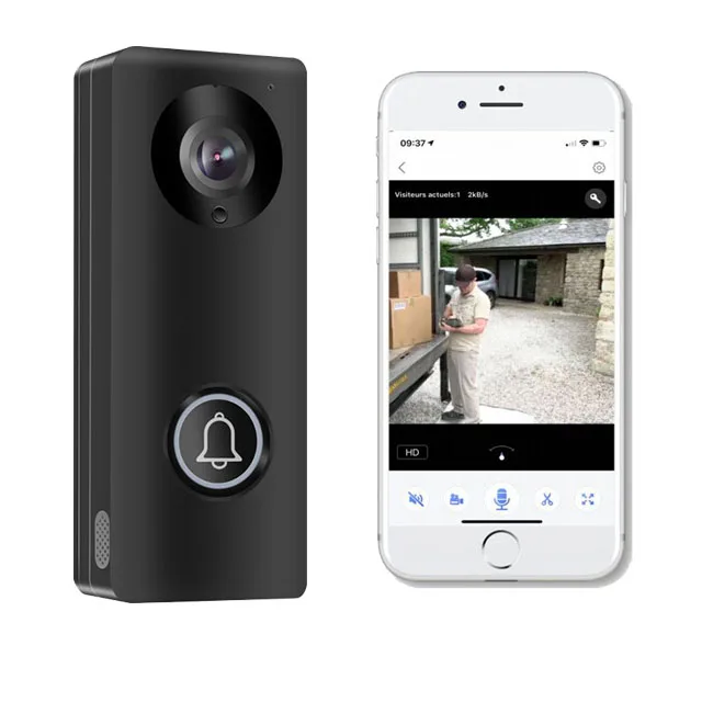 Wireless Video Intercoms WiFi IP Video Door Phones TUYA WiFi Video Intercoms with unlocking function