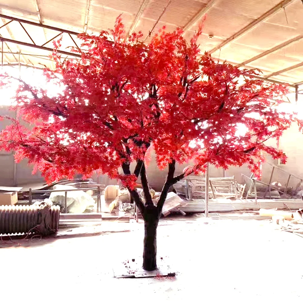 Autumn Large Outdoor Fake Artificial Japanese Red Maple Tree