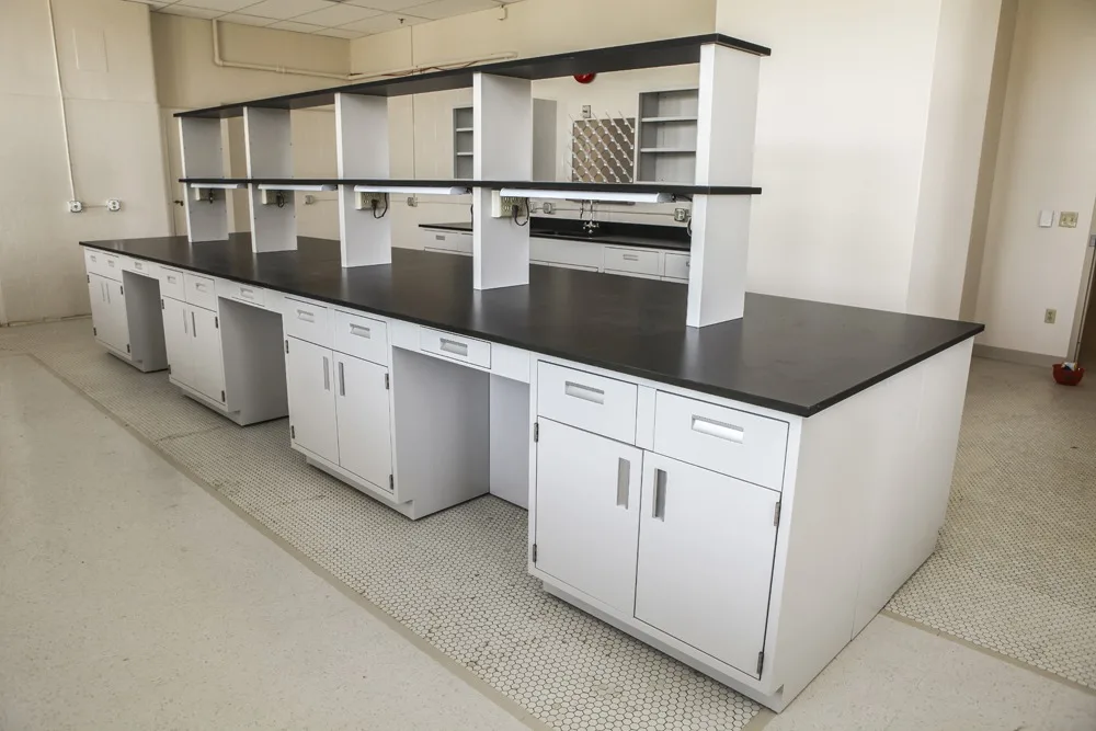 LAB028 Lab Tables with Chemical Resistance Counter Top Custom High Quality Furniture for Laboratory
