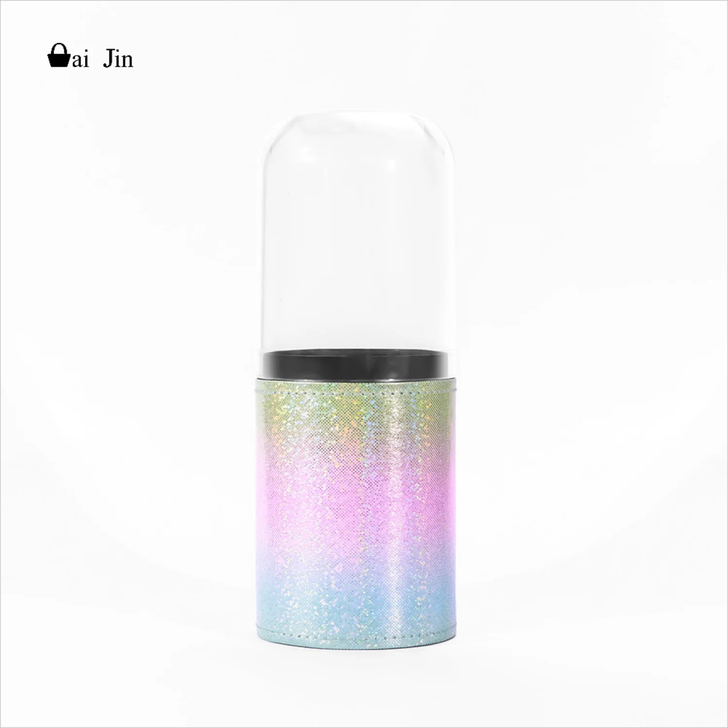 Makeup brush container Large capacity pencil container Makeup bag Dust proof with cover desktop makeup brush bucket