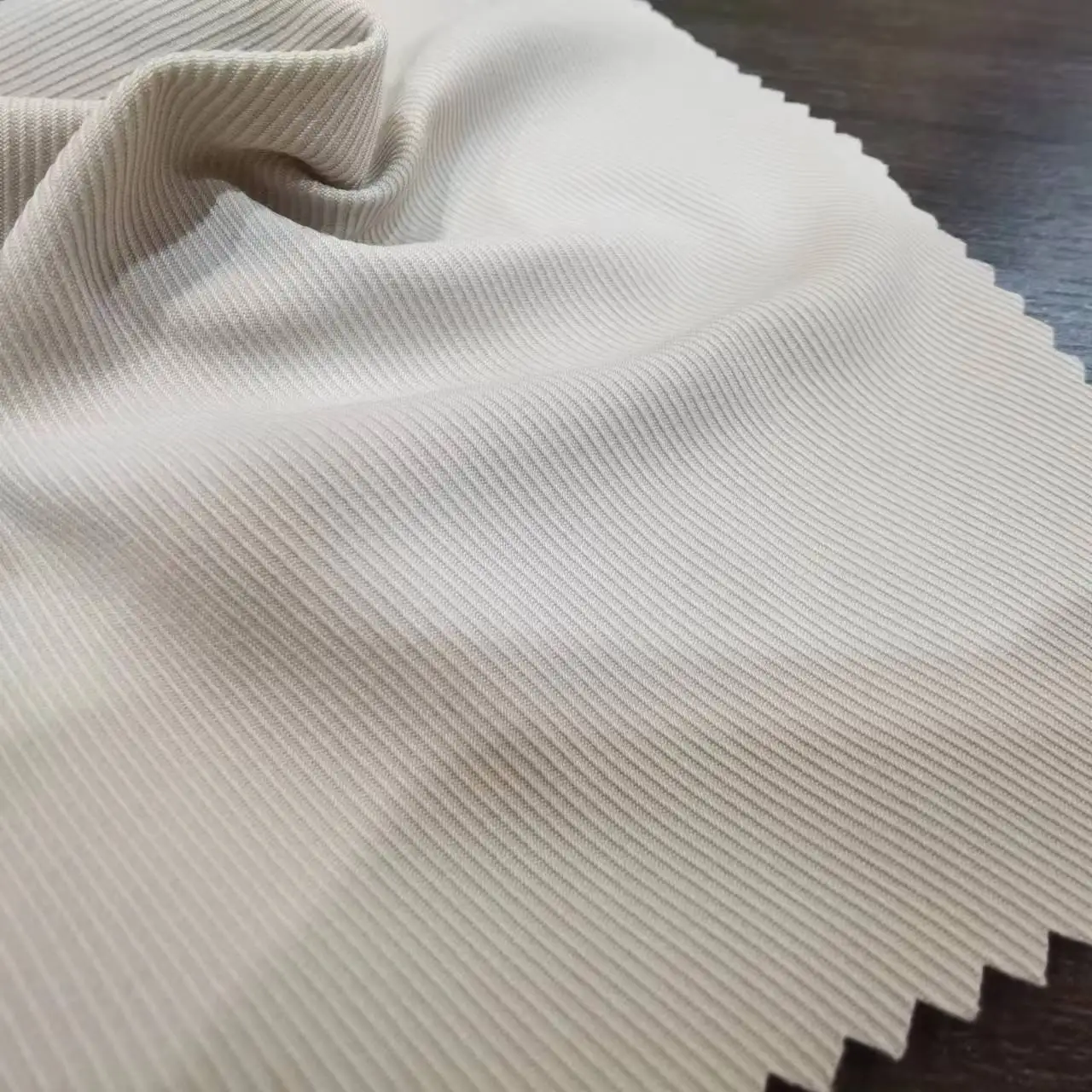 100% Polyester T800  combined twills   150D  DTY Woven Gabardine   khaki fabric for suit  pants   suits