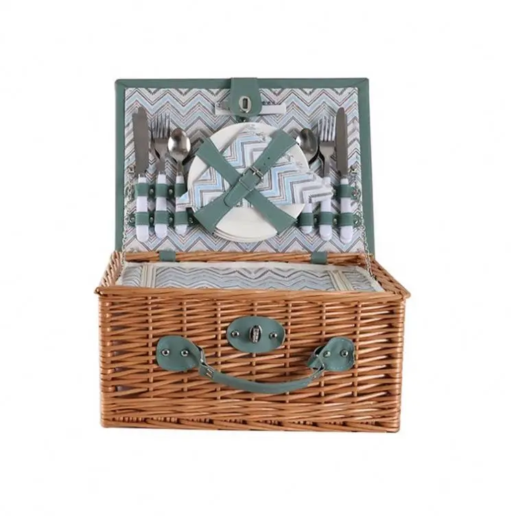 Panier Pique Nique Leger Faible Moq Recuperer Le Grand Pour 6 Personnes 1960 Paniers Dans Les Magasins Marin Fruit De Bleu