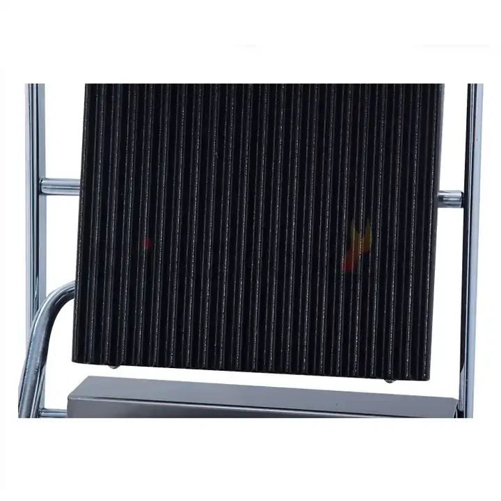 Customized Cast Iron Non Stick Commercial Sandwich Bread Panini Grill Electric Grill Contact Grill For Fast Food Restaurant
