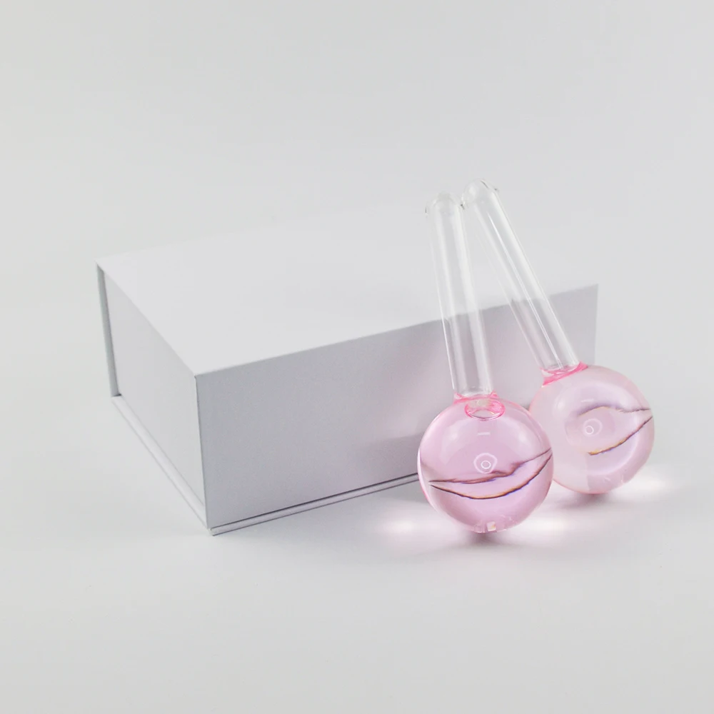 Hot trend private label custom skin care facial globes roller for face beauty skincare ice globes