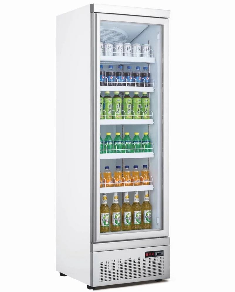 Refrigerating Cabinet Commercial Fridge Energy Drink Beer Beverage Display Cooler Upright Glass Door Refrigerator