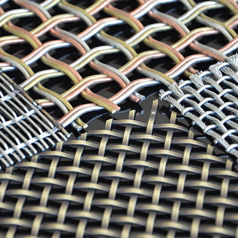 Metal Mesh Aluminum stainless steel metal decorative wire mesh for curtain