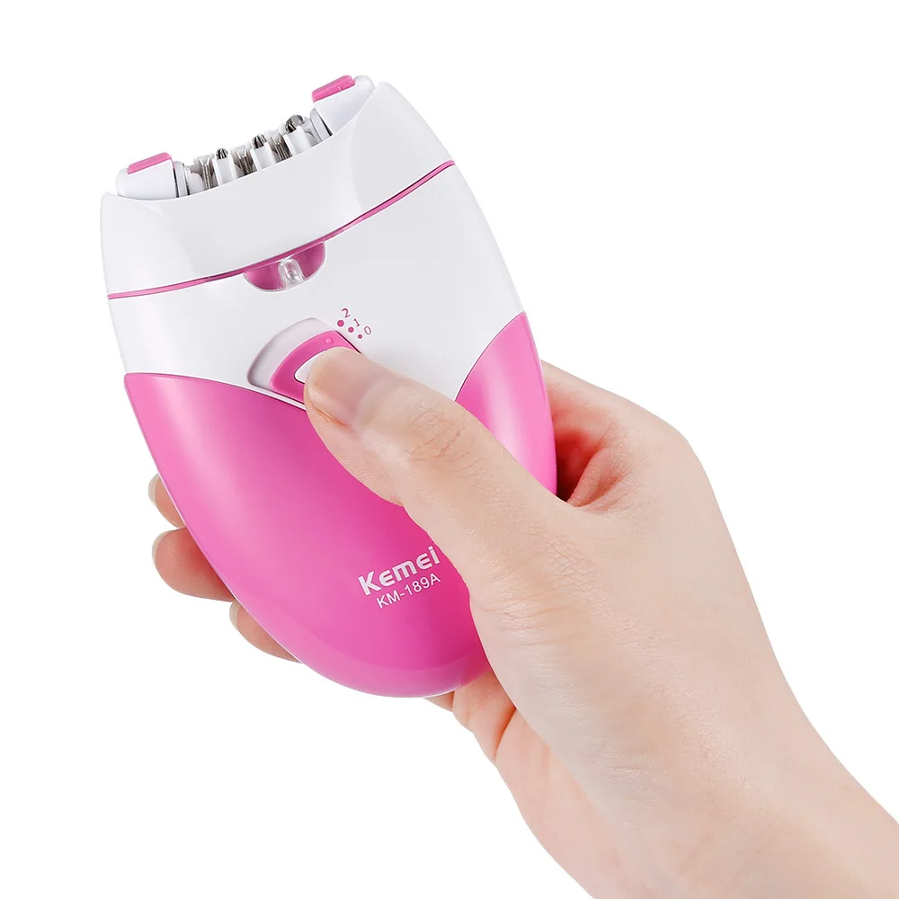 Kemei KM-189A Portable Blade Women Hair Remover Professional Painless USB Charging Rechargeable Electric
