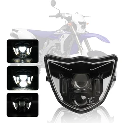 E-mark Motorcycle LED Headlights Headlamp High Low Beam DRL for Yamaha WR 250F/400F/426F/450F TTR110E XTZ 150 125 YZ 250F/X 65