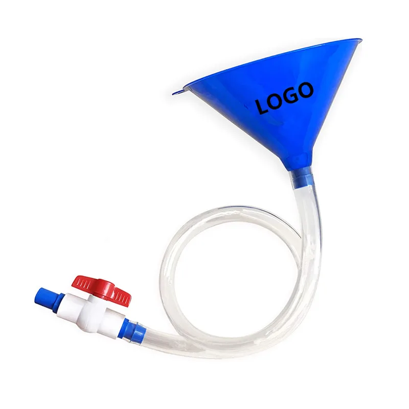 Single or Double Hose Beer Funnel Bong Drinking Tube Funnel Timer with Valve for Adult Beer Stick College Party Drinking Game
